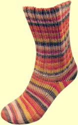 Cotton Multi Ringel - Sock Yarn