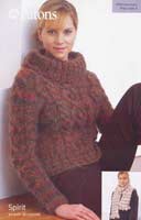 Cabled Sweater and Scarf-2