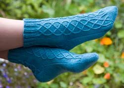 Socks in Tess Dawson Yarns