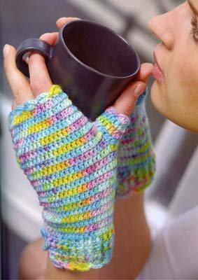 Cable Fingerless Mittens Knitting Pattern