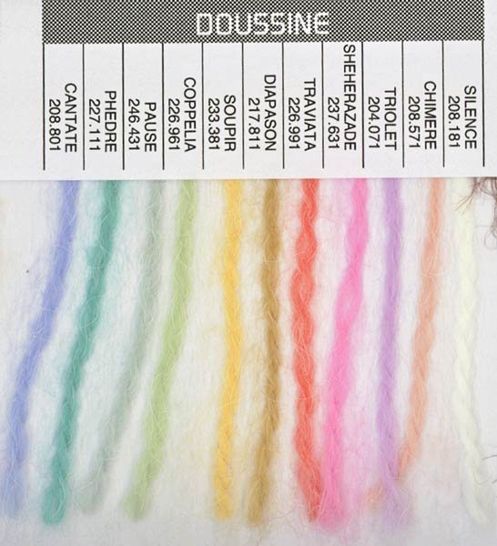 Bergere de France Shade Card