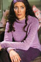 Raglan Sweater with Cable Detail