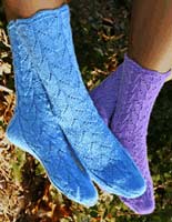 Lupine Lace Socks - 2 left