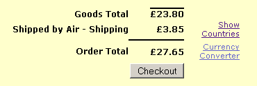 Shipping totals